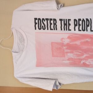 Foster The People 2017 Official White T-Shirt Size Large